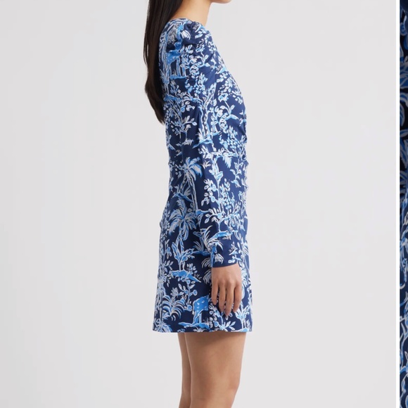 Jemma Botanical Print Long Sleeve Wrap Front Romper NWT - Picture 3 of 4